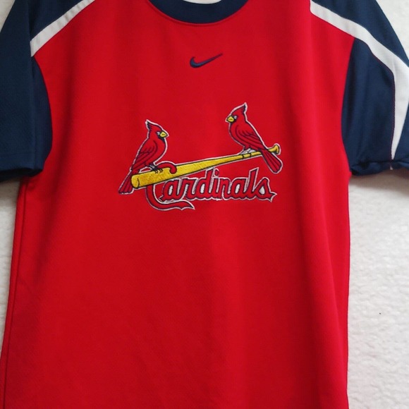 TEAM NIKE St Louis Cardinals Sewn Jersey Shirt MLB Baseball Swoosh Youth Size XL - Picture 3 of 12